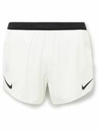 Nike Running - AeroSwift Slim-Fit Dri-FIT ADV Shorts - White