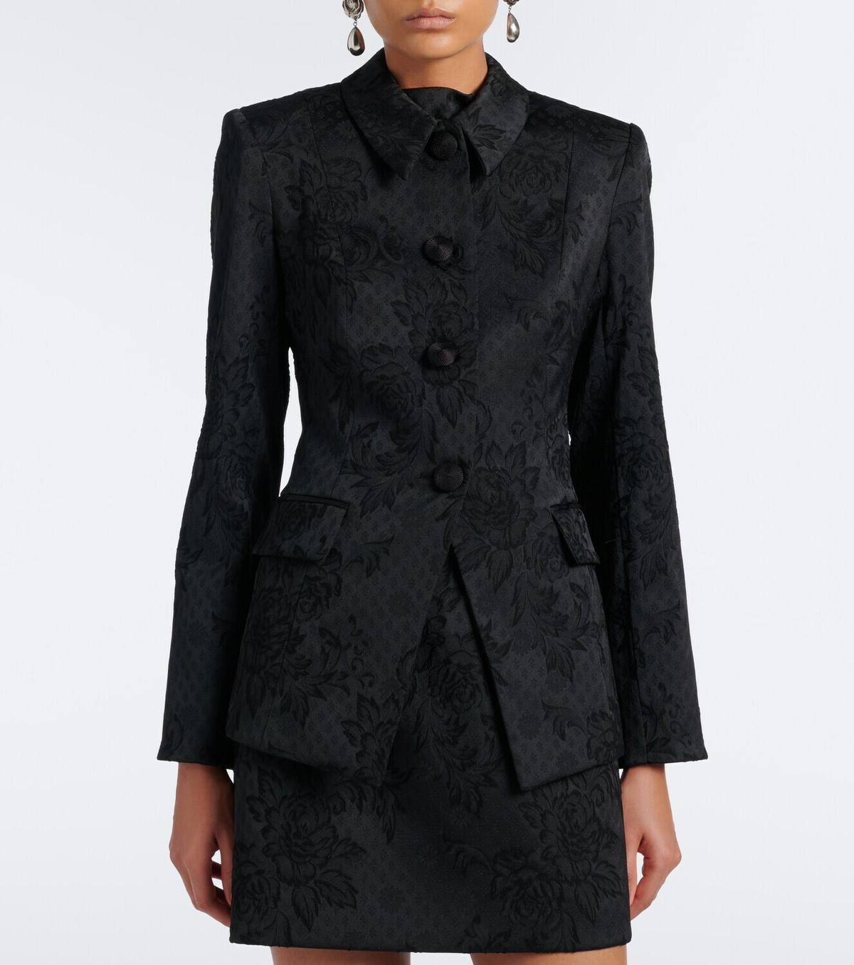 Veronica Beard Bodie floral jacquard jacket
