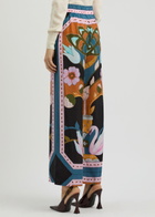 Lug Von Siga Madison Printed Wide-leg Satin Trousers Multicoloured