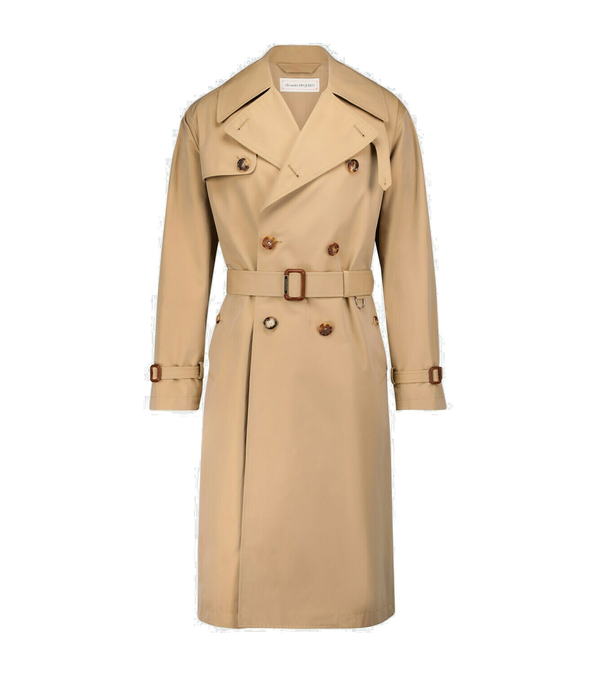 ジャケット Alexander McQueen Beige trench coat with belt ALEXANDER MCQUEEN CARD HOLDER - Beige Double - breasted