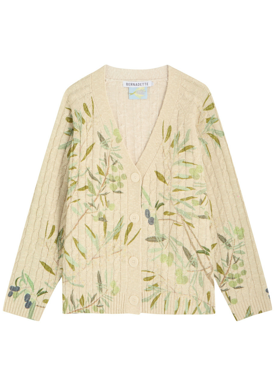 Bernadette Zuri Printed Knitted Cardigan Multi Print