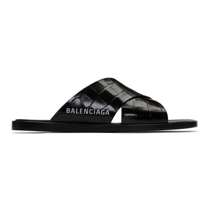 Photo: Balenciaga Black Cosy Croc Sandals
