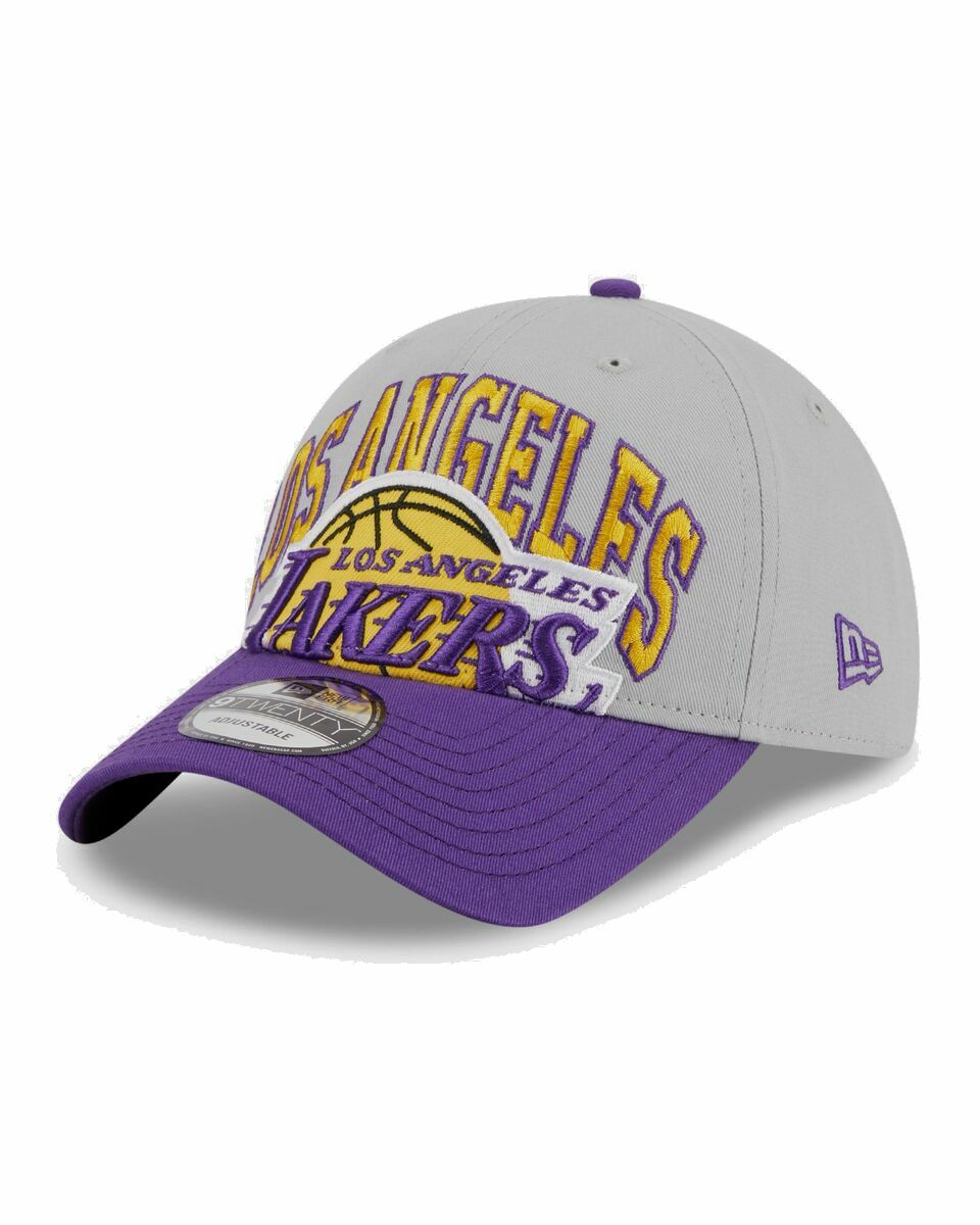 Photo: New Era 920 Nba To 23 Los Angeles Lakers  Dgrotc Grey/Purple - Mens - Caps