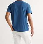 Aspesi - Cotton-Jersey Henley T-Shirt - Blue