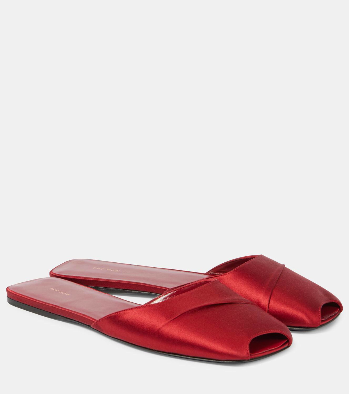 サンダル・ミュール The Row 'Milla Flat' sandals The Row Milla satin slides The Row