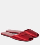 The Row Milla satin slides