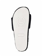 DOLCE & GABBANA - Logo Terry Cloth Slide Sandals