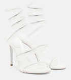 Rene Caovilla Chandelier embellished satin sandals