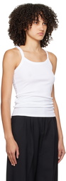 Filippa K White Fine Rib Tank Top