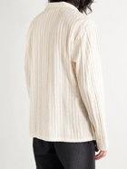 OUR LEGACY - Striped Textured Cotton-Blend Shirt - Neutrals