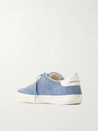 Golden Goose - Soul Star Leather-Trimmed Suede Sneakers - Blue