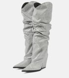 Alexandre Vauthier Glitter knee-high boots