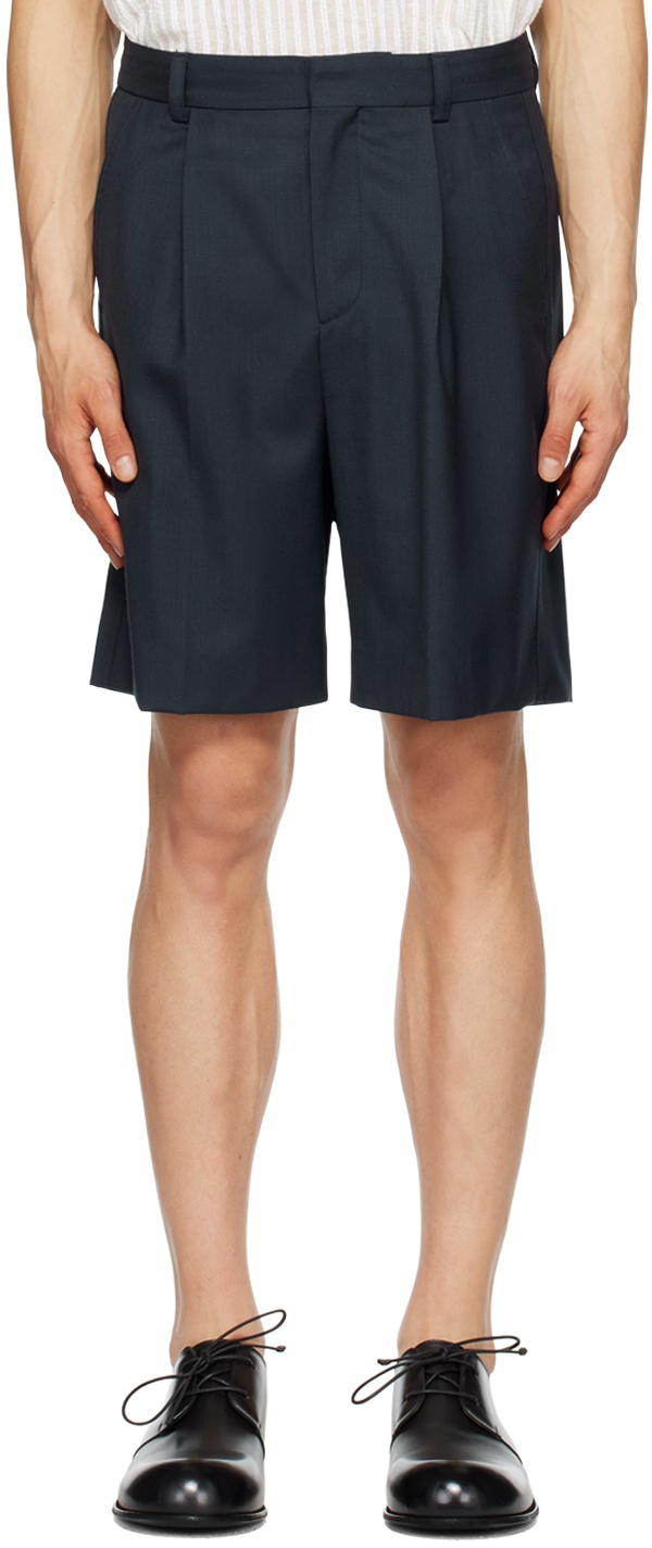 Photo: ANOTHER ASPECT Navy 'Another Shorts 1.0' Shorts