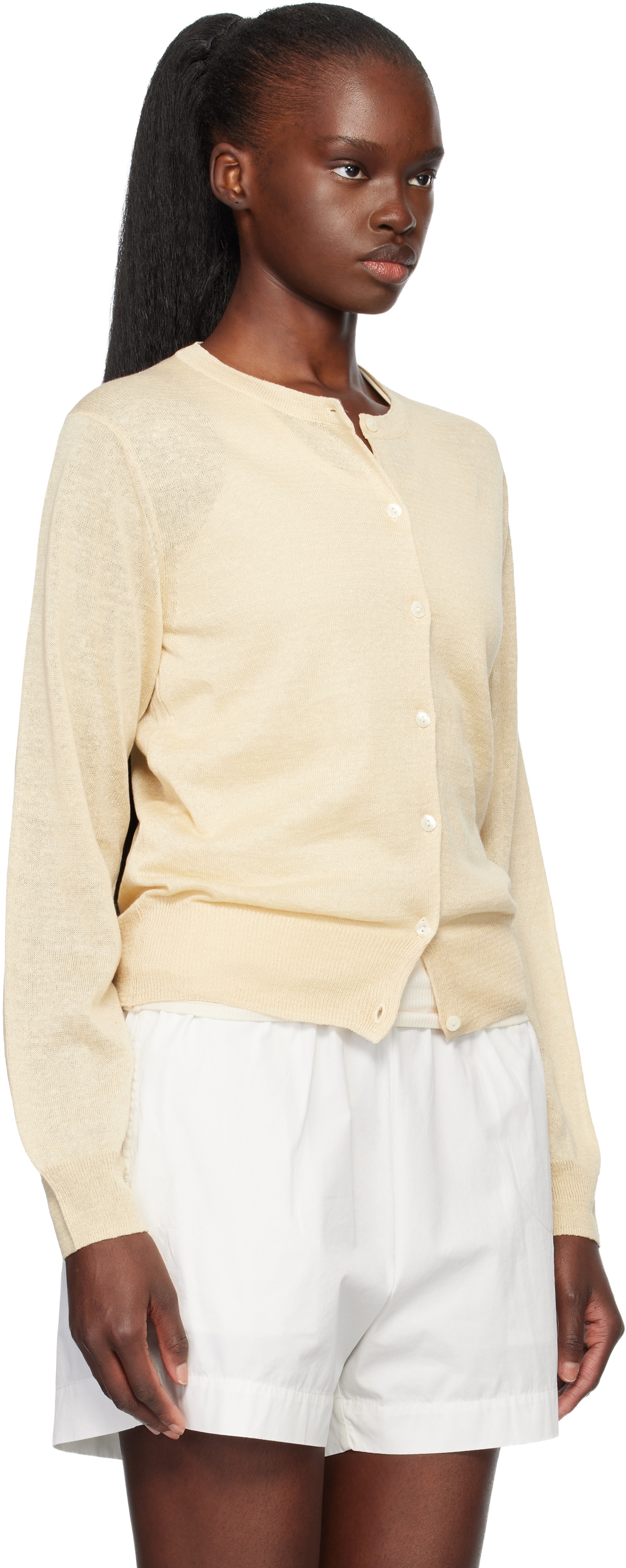 Nothing Written Yellow Rola Linen Cardigan