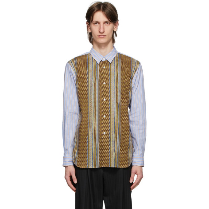 Photo: Comme des Garcons Homme Deux Multicolor Cotton Stripe Shirt
