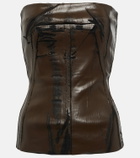 Rick Owens Coated denim corset