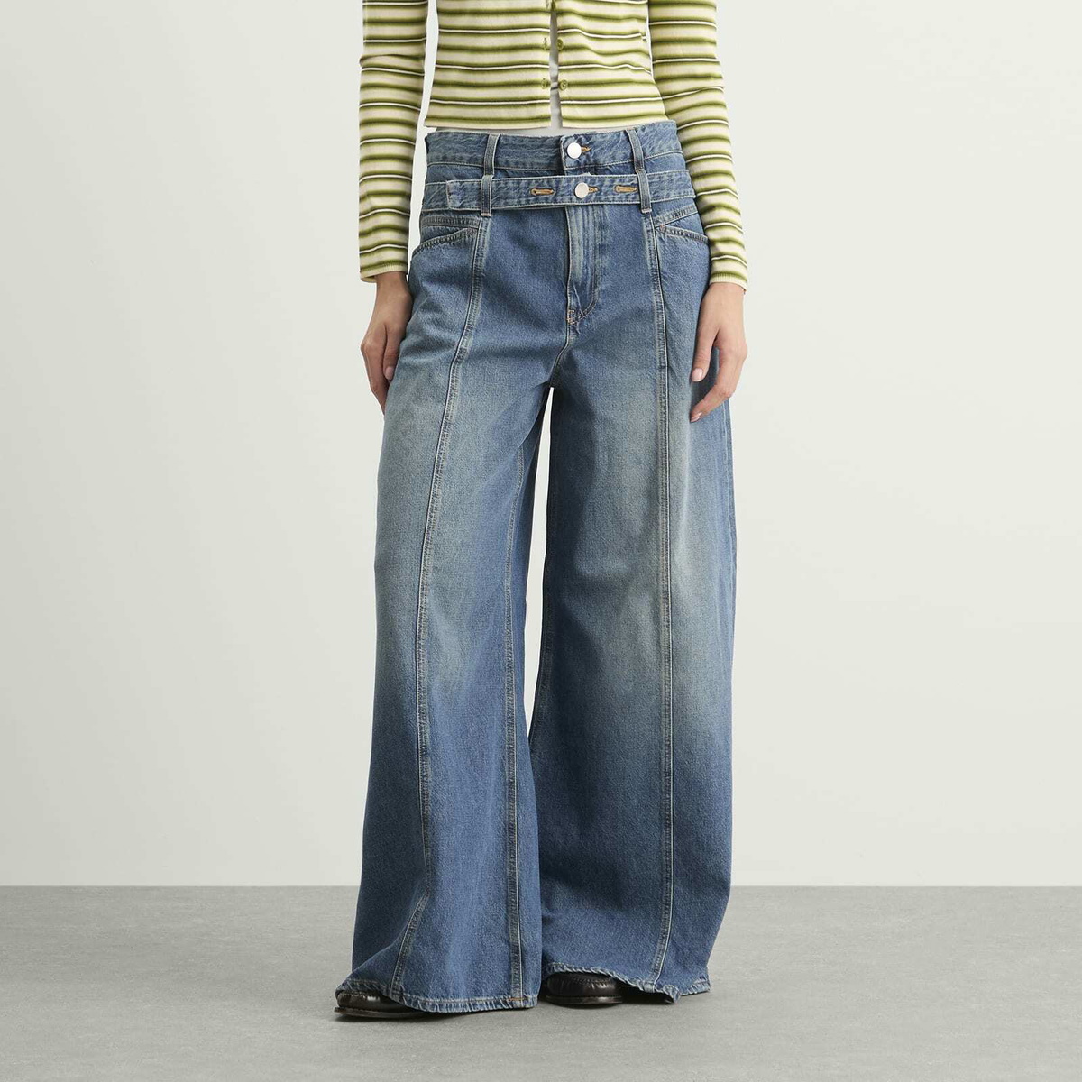 Closed Women's Zoya-X Wide Leg Jeans in Dark Blue