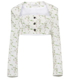 Philosophy di Lorenzo Serafini Floral cotton crop top