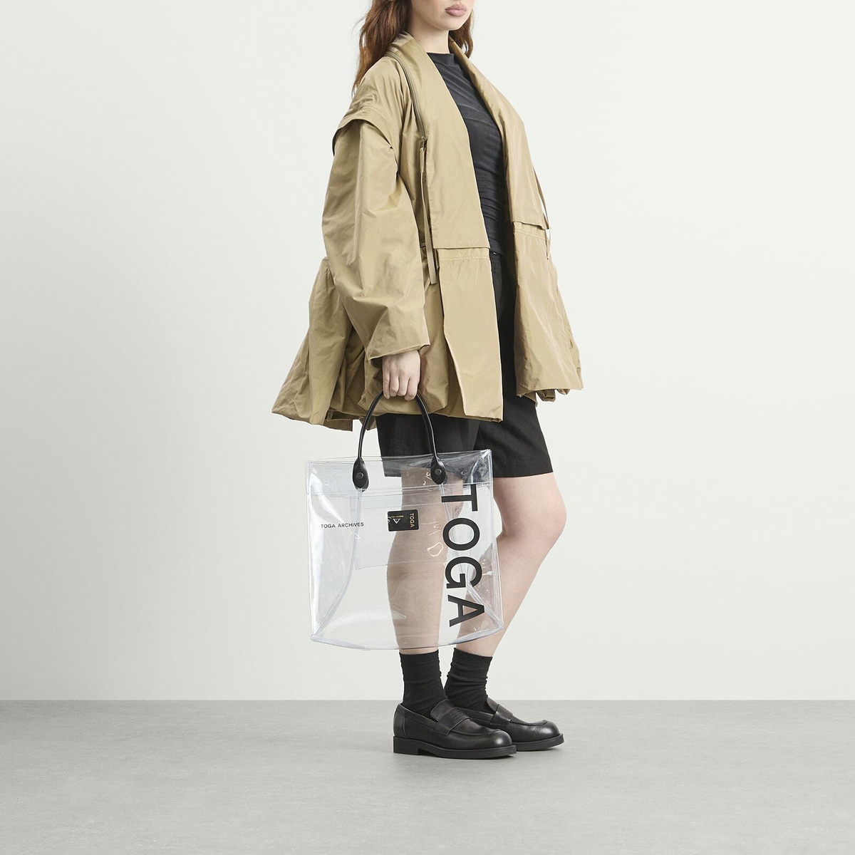 TOGA ARCHIVES Women's TOGA Logo Tote Bag PVC in Clear 