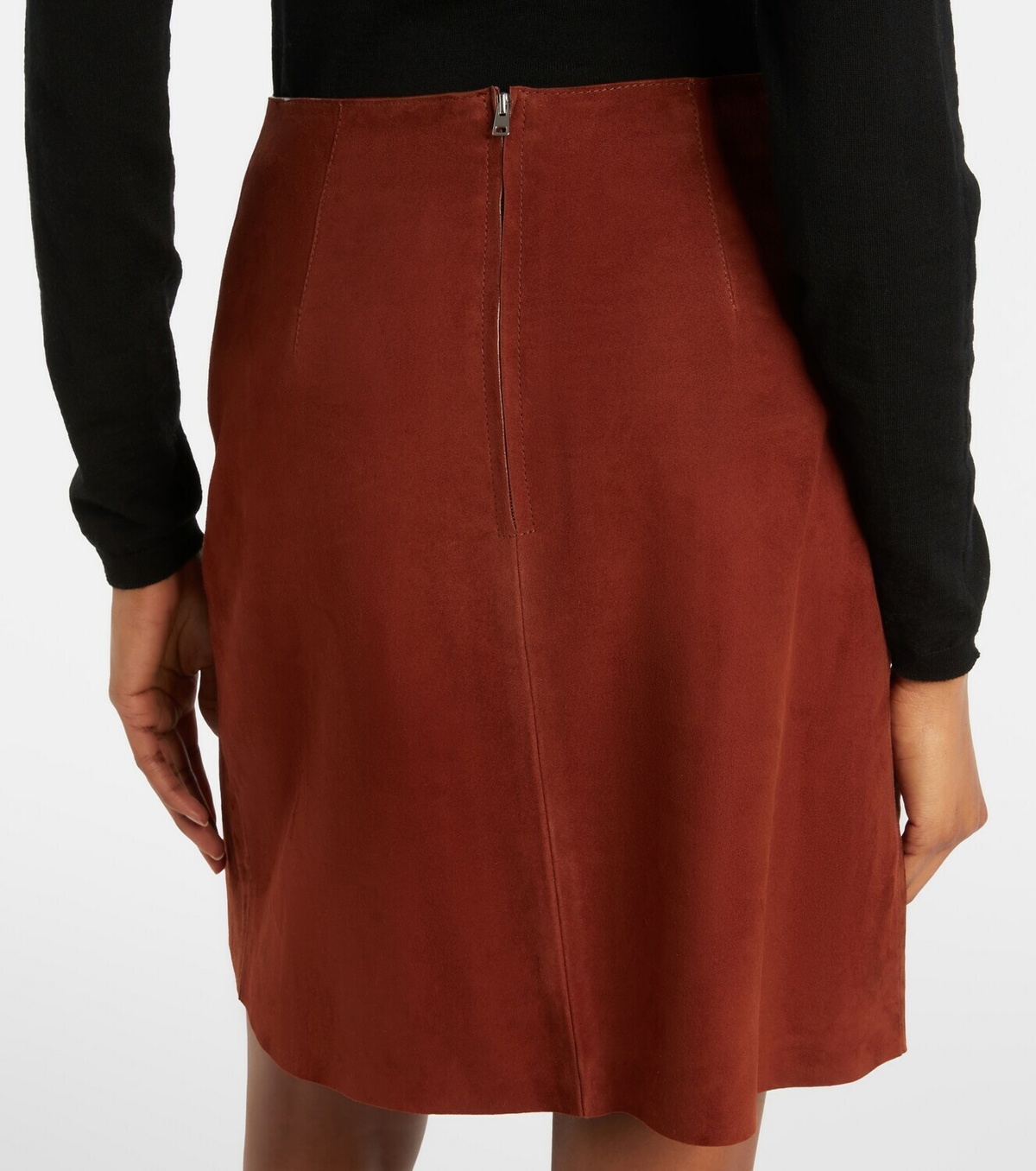 Yves Salomon Suede miniskirt