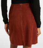 Yves Salomon Suede miniskirt