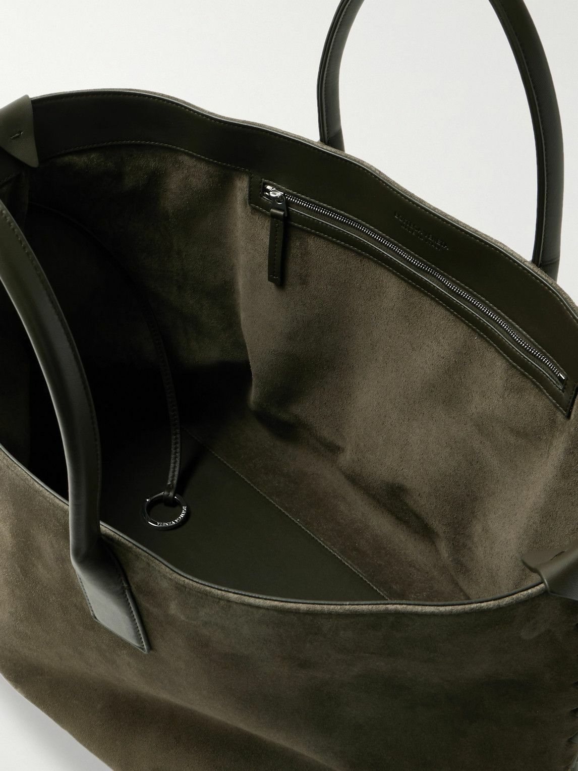 Bottega Veneta - Cabat Large Leather-Trimmed Suede Tote Bottega Veneta