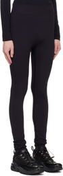 MM6 Maison Margiela Black Salomon Edition Textured Leggings