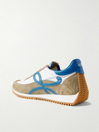 LOEWE - Flow Runner 2.0 Leather-Trimmed Suede and Nylon Sneakers - White