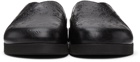 4SDESIGNS Black Embossed Sabot Sandals