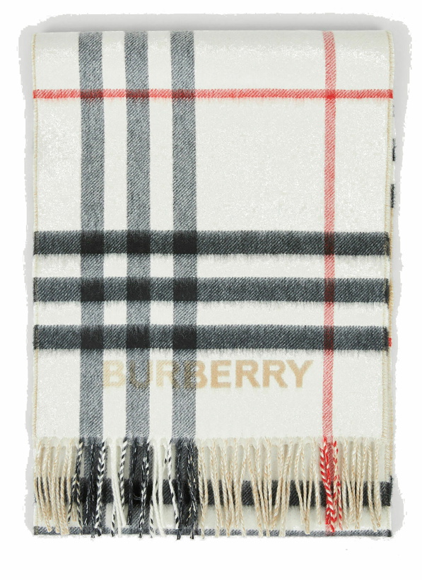 Photo: Check Scarf in Beige
