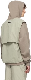 Essentials Green Cotton Vest
