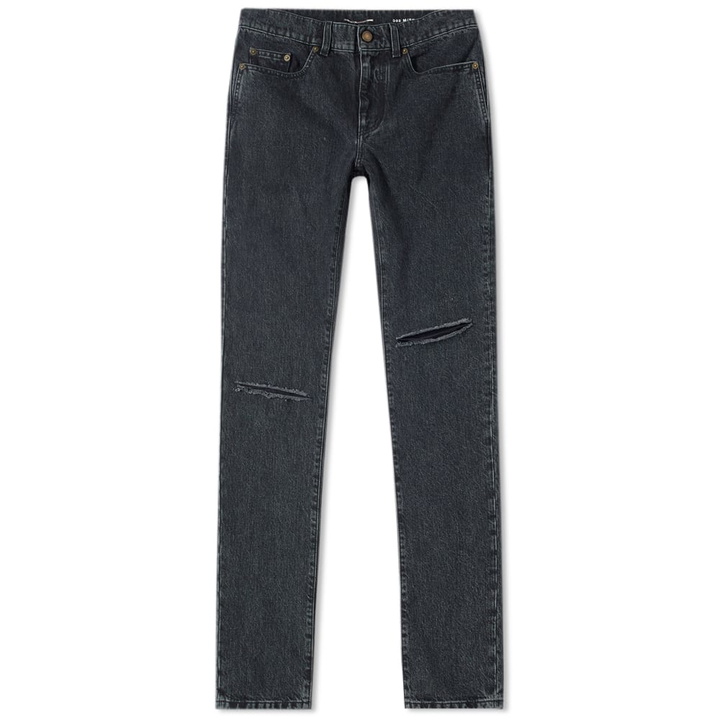 Photo: Saint Laurent Low Rise Skinny Trash Jean