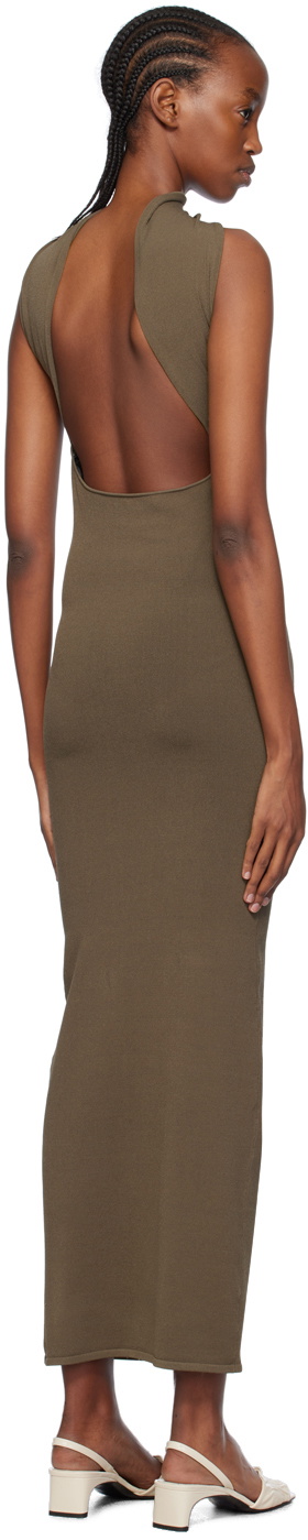 TOTEME Green Slip-Through Midi Dress Toteme