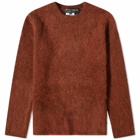 Comme des Garçons Homme Plus Men's Mohair Crew Knit in Brown