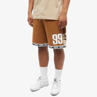 Men's AAPE Dope Mesh Monogram Reversible Short in Beige