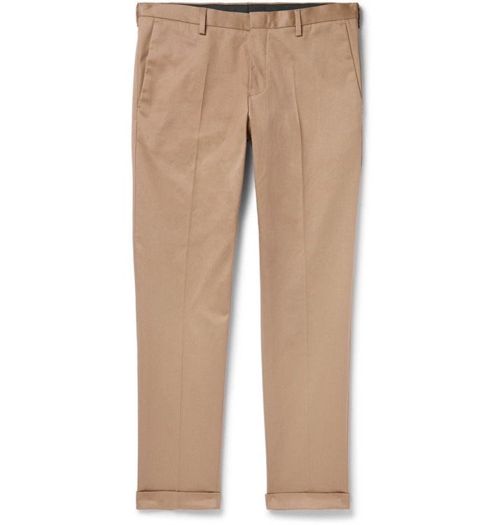 Photo: Paul Smith - Slim-Fit Tapered Cotton-Blend Twill Trousers - Tan