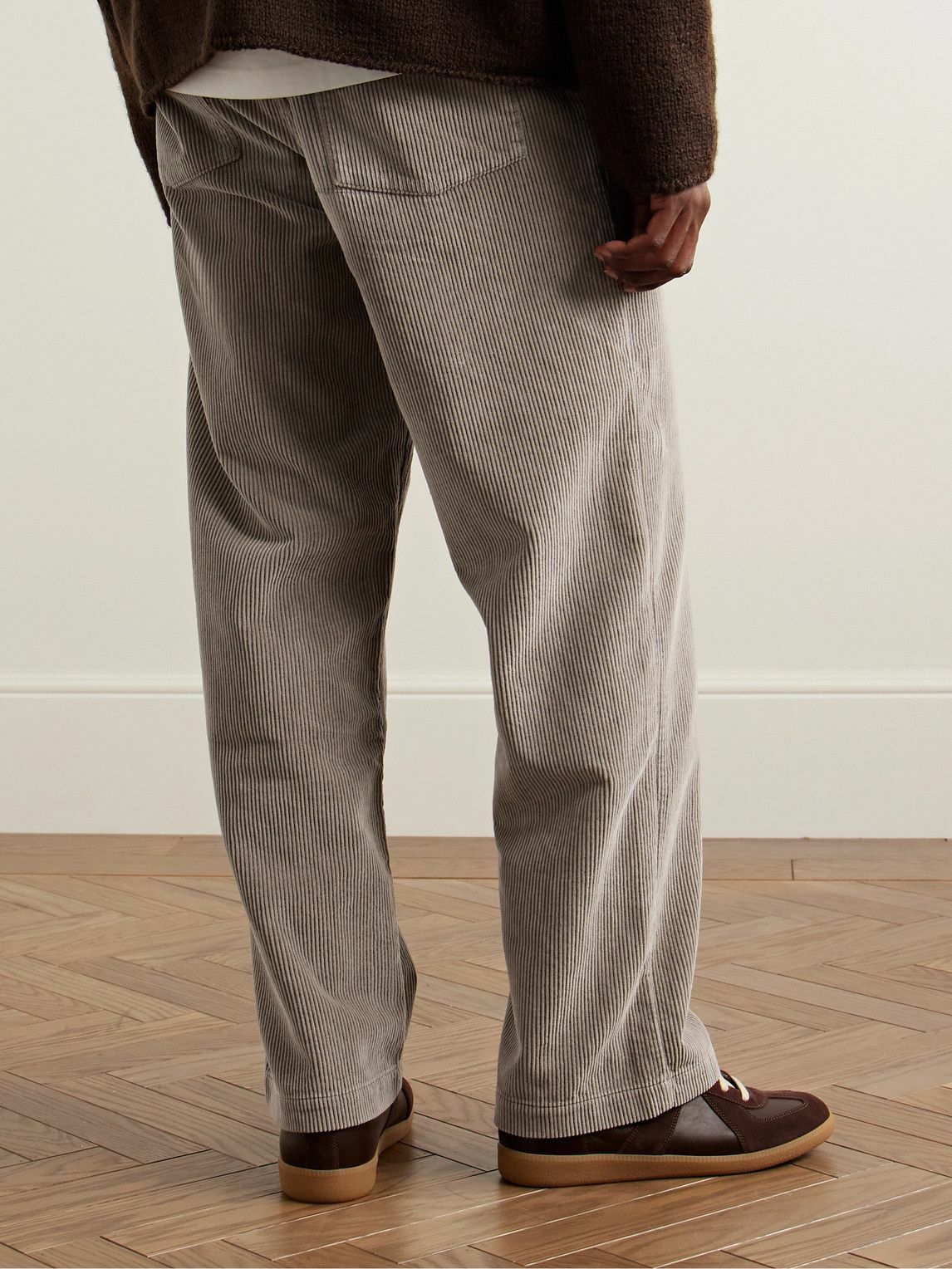 mfpen - Straight-Leg Cotton-Corduroy Trousers - Neutrals