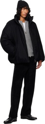 WOOYOUNGMI Black Flocked Down Jacket