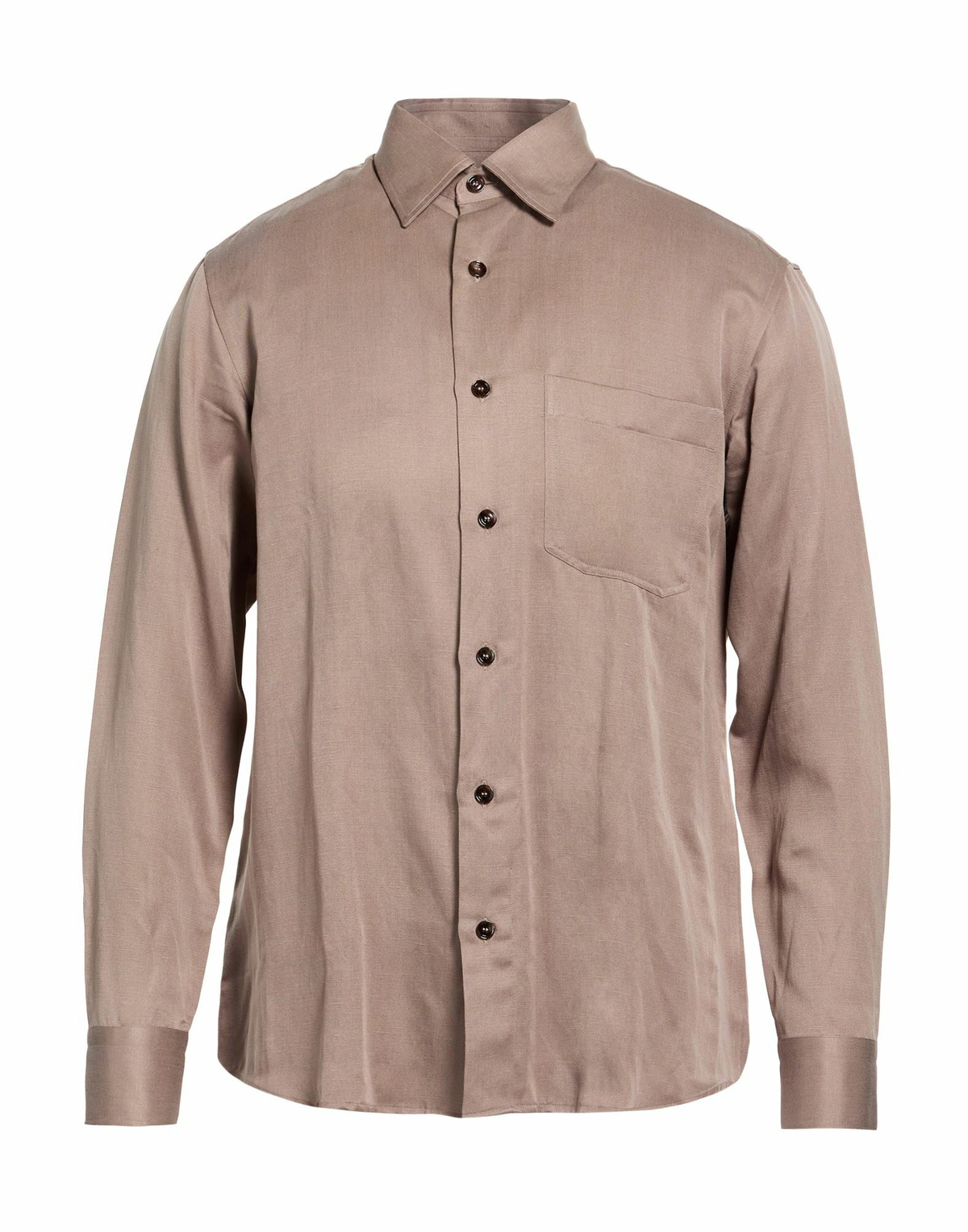 Brioni Mens Shirt Taupe