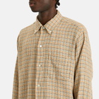 Beams Plus Men's Gunclub Mesh Button Down Shirt in Beige