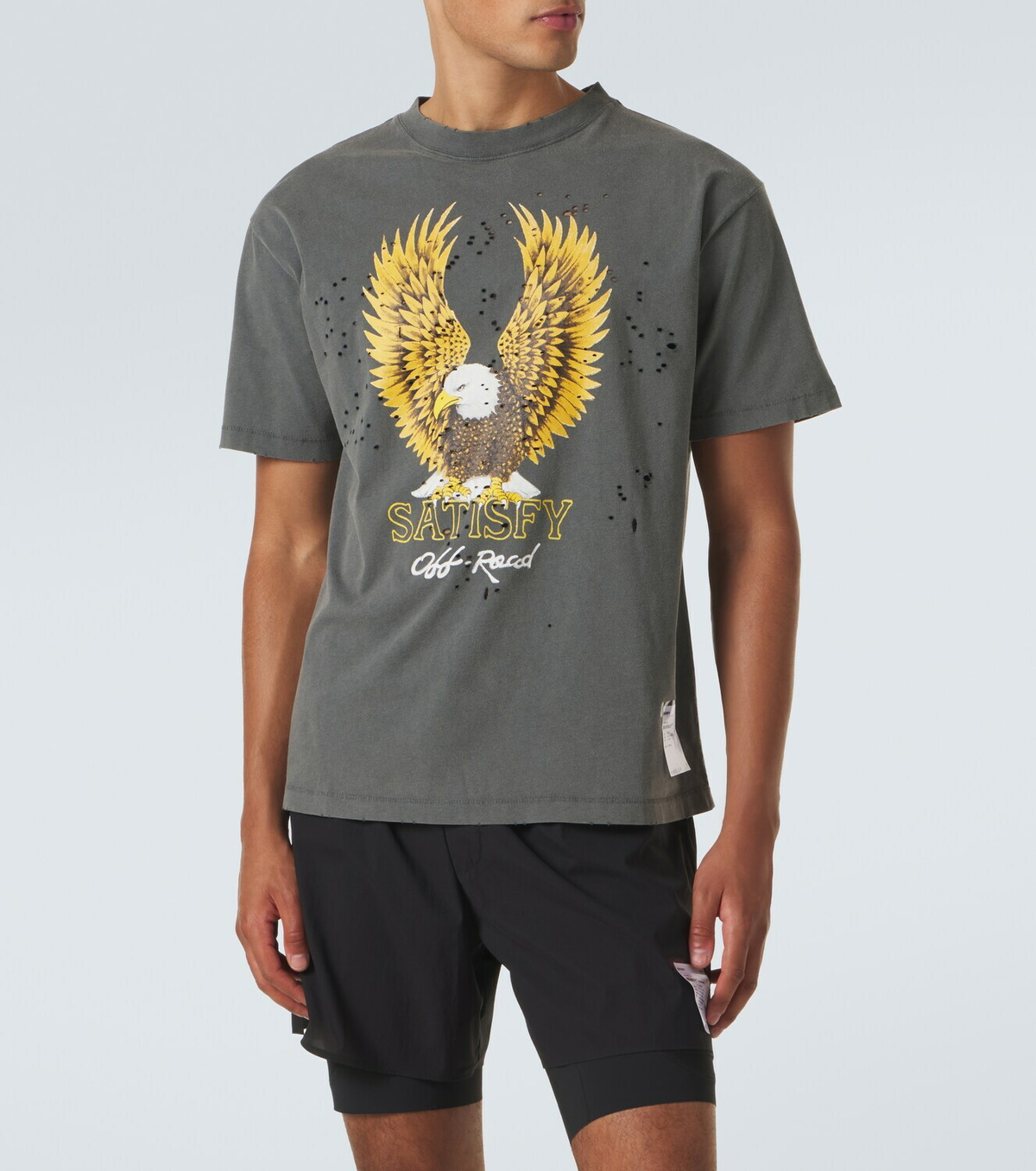 Satisfy MothTech printed cotton jersey T-shirt