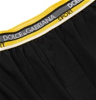 Dolce & Gabbana - Stretch-Cotton Shorts - Black