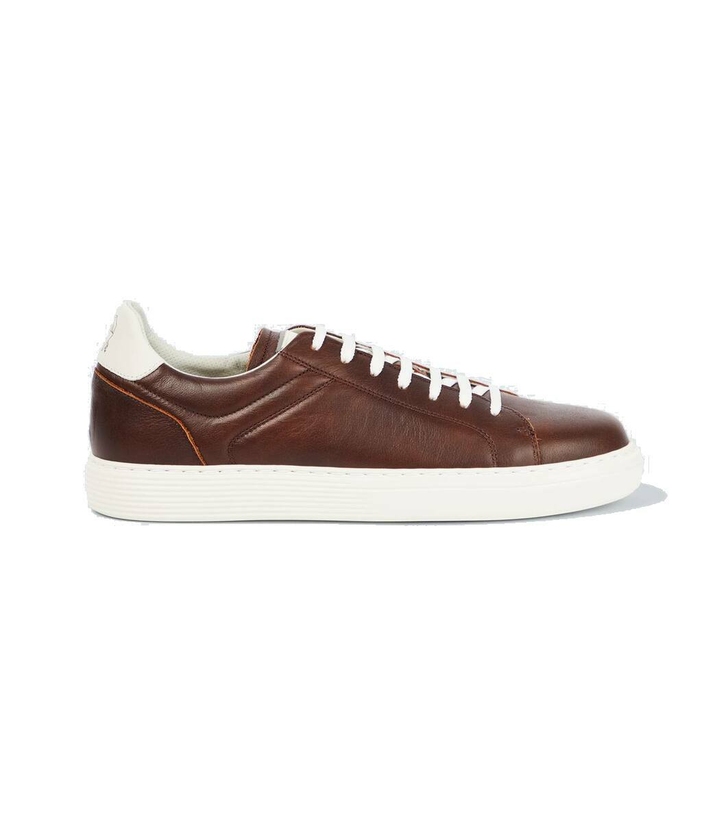 Brunello Cucinelli Leather sneakers Brunello Cucinelli