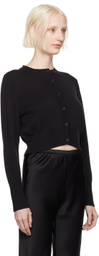 Silk Laundry Black Cropped Cardigan