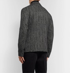 Mr P. - Grey Unstructured Herringbone Mélange Cotton and Wool-Blend Blazer - Gray