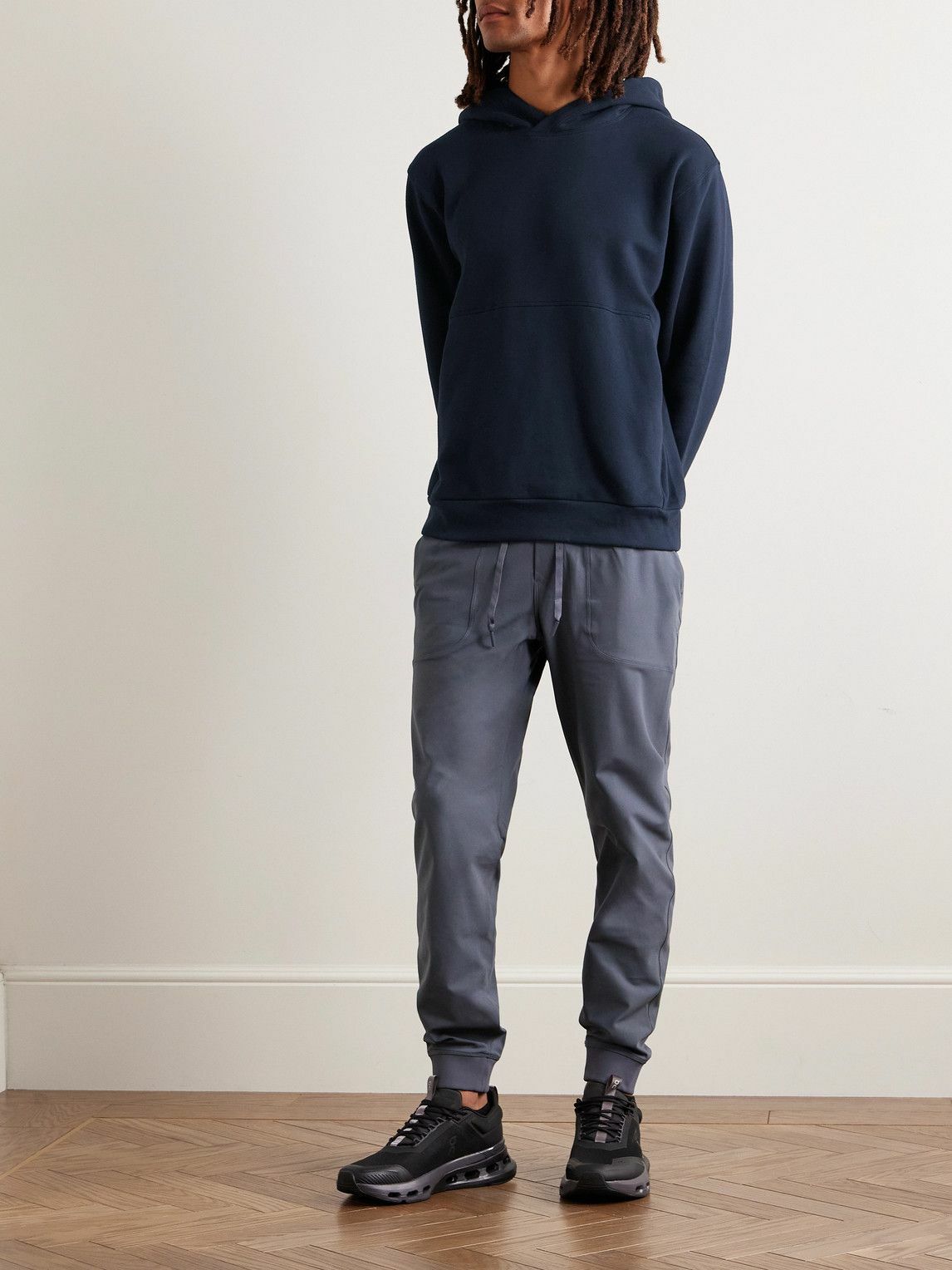 Lululemon - Steady State Cotton-Blend Jersey Hoodie - Blue