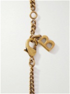 Balenciaga - Logo-Detailed Gold-Tone Bracelet