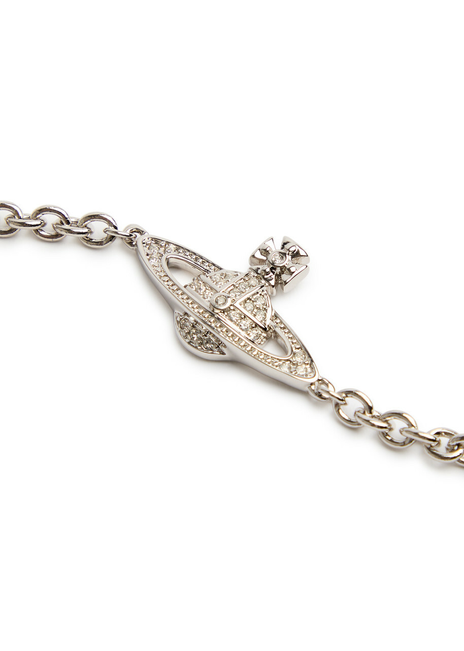 Vivienne Westwood Mini Bas Relief orb Bracelet Silver