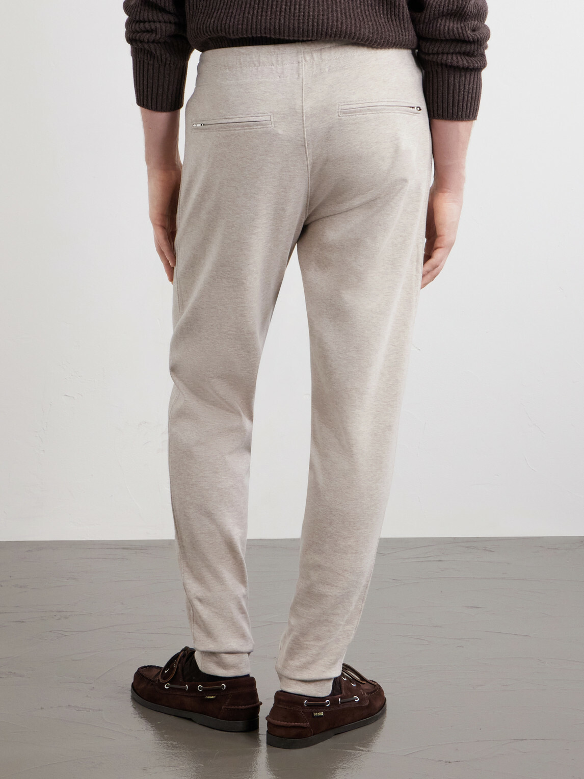 Orlebar Brown - Struma Tapered Cotton-Blend Jersey Sweatpants - Neutrals