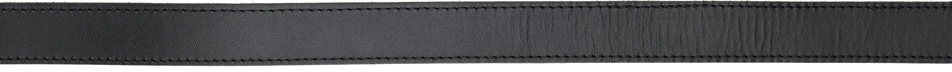Ernest W. Baker Black Buckle Leather Belt
